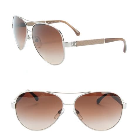 chanel 4195|CHANEL Lambskin Quilted CC Aviator Sunglasses 4195.